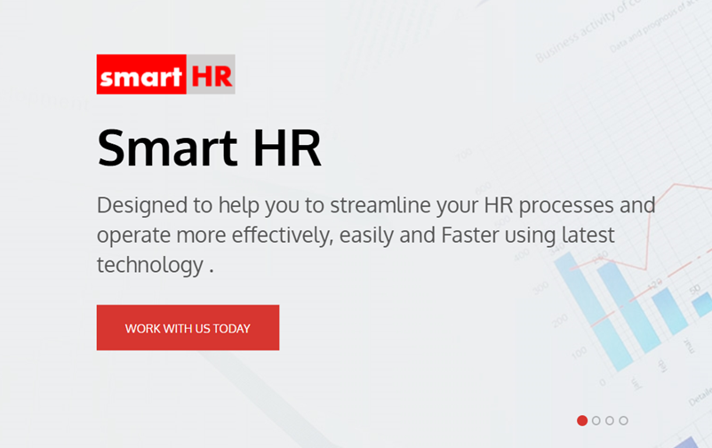 SmartHR Employee Dashboard Portal View